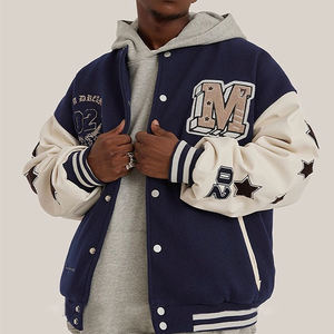 Vente en gros Veste Letterman Varsity-Écusson de broderie pour hommes personnalisé Veste chaude pour collège Bomber Veste Letterman Varsity pour hommes - Product Image 6