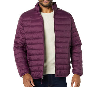 Vestes d'hiver pour hommes en gros, vestes matelassées, vêtements d'extérieur, fermeture éclair, automne, duvet, vestes matelassées pour hommes, haute qualité, noir teinté - Product Image 3