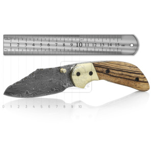Handmade Damascus Steel Folding Knife DD-FK-627 Hot Selling Outdoor Survival Bushcraft Camping Pocket Knife for Hunting - Product Image 1