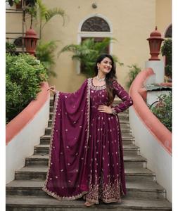 Más hermosas mujeres función tradicional desgaste diseñador indio pakistaní Salwar Kameez Bollywood vestido de fiesta Salwar traje - Product Image 1