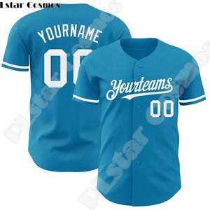 Camisetas informales de nueva moda para hombre, con nombre personalizado de béisbol Jersey, logotipo del equipo, ropa de calle divertida Harajuku de verano, 100% de poliéster - Product Image 6