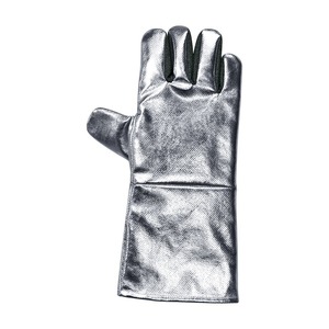 Venta al por mayor de guantes de protección de manos resistentes al calor Fabricantes DE TRABAJO Guantes de seguridad de cuero - Product Image 3