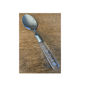 Cuchara acrílica de acero inoxidable con estilo moderno, mango transparente simple, producto más vendido, utensilios de cocina con mango Acrílico - Product Image 6