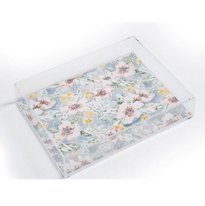 Plateau de service en acrylique avec design unique en verre léger, parfait pour le service d'eau et les événements imprimés sur mesure - Product Image 1