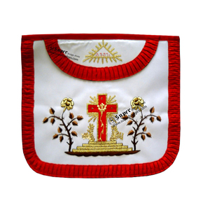 Masonic Regalia Plain <b>White</b> <b>Apron</b> Masonic MM PM Customized Rose Croix Degree <b>Apron</b> - Product Image 1