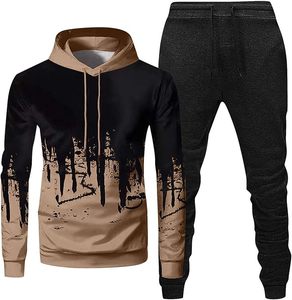 2024 New Arrival Unisex Two-Piece Running Outfits Wholesale Men's <b>Oversized</b> <b>Hoodie</b> <b>Long</b> Sleeve Pullover Graphic Sports Winter - Product Image 1