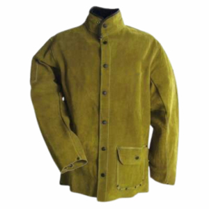 Chaqueta de soldadura de cuero de alta resistencia, traje de protección ignífugo, chaqueta de soldadura, ropa de trabajo de soldadura de cuero - Product Image 4