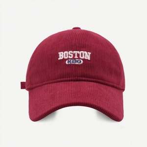 Gorra de Béisbol de Pana Personalizada al por Mayor con 6 Paneles y Bordado Original del Logotipo de Boston - Product Image 2