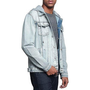 Fabricant de vestes en tissu denim de coton sur mesure, lavage pigmenté, OEM, veste en jean denim sur mesure pour homme - Product Image 4