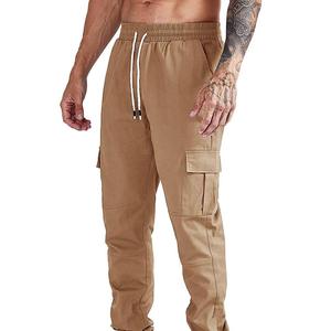 Pantalon cargo OEM pantalon cargo conçu pour les états-unis décontracté cheville nouée cordon coton hommes résistant à l'usure grande taille Hip Hop - Product Image 3
