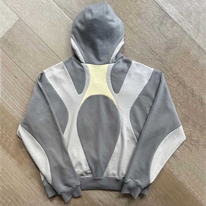 Personalizado 100% poliéster mens Jersey de punto liso teñido con impresión de soplo recortado sudaderas con capucha para hombre 2025 - Product Image 2