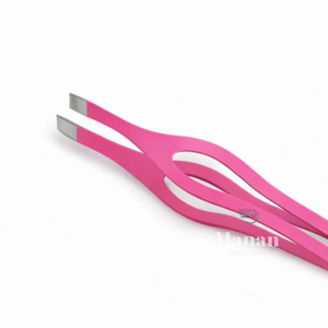 Pinzas Profesionales de Acero Inoxidable Rosa de Primera Calidad para Cejas, Punta Inclinada, Herramienta Cosmética de Precisión para Depilación de Cejas - Product Image 2