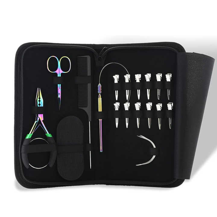 OEM ODM Service Hair Extension Tool Kit for Installing Cold and Hot fusion I-tip and U-tip Hair Extensions Set