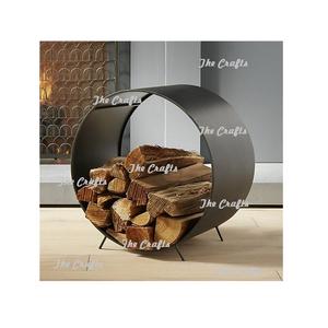 Fantastique Design Fire Place Log Rack À La Main Fer Noir Couleur Bois De Chauffage Log Rack Pour Une Utilisation Extérieure Et Intérieure - Product Image 3