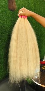 Extensiones de cabello virgen indio sin procesar Rubio de excelente calidad Heritage Bulk Remy Hair Raw Hair de Temple - Product Image 2