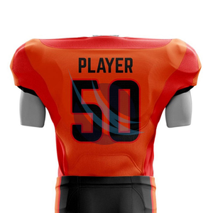 Maillot et pantalon de football américain sublimés Uniformes d'équipe personnalisés pour les jeunes et les adultes Tailles Fournisseur de vêtements de sport Commande minimale faible - Product Image 5