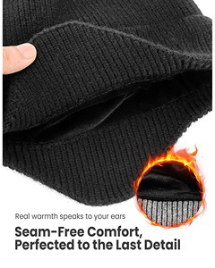 Custom Logo 3D Embroidery Casual Lightweight Breathable Waterproof Adjustable Beanie Cap Stylish <b>Winter</b> <b>Hat</b> High Quality - Product Image 5