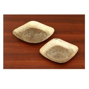 Venta caliente moderno martillado texturizado PC placa Top Trending Metal ensalada fruta tuerca servir plato para fiestas de cocina todos los días - Product Image 2