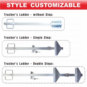 Échelle de marche pliable robuste pour camions à plateau et remorques à plateau sec - Product Image 4