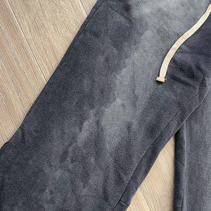 Pantalones Acampanados para hombre, ropa de calle lavada, 100% algodón, lavado ácido, pantalones acampanados de lana para correr para hombre, pantalones de chándal acampanados de pierna ancha con estampado personalizado - Product Image 5