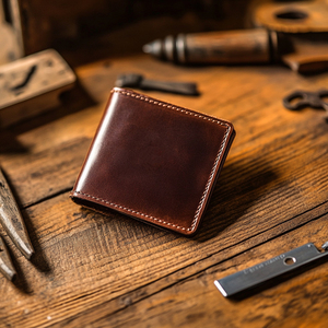 Cartera de cuero delgada minimalista, diseño ligero para llevar a diario, uso de bolsillo delantero para longitud larga - Product Image 4