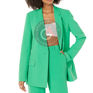 Nouvel arrivage de blazers décontractés pour femmes impression personnalisée à manches longues meilleure vente fabrication au Pakistan de qualité supérieure - Product Image 6