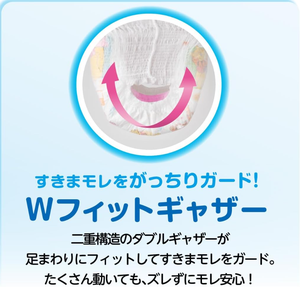 Vente en gros de couches jetables Moony pour bébés, matériau PP, 44 feuilles, pour filles, taille L, douces et respirantes, fabriquées au Japon - Product Image 4