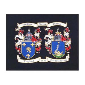 Family Crest Maker Hermoso bordado a mano Marco de encaje Insignias Máquina Personalizada Estilo clásico - Product Image 6