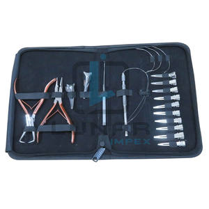 Kit d'outils d'extension de cheveux en acier inoxydable avec crochet à boucle, aiguilles en forme de C avec étiquetage de logo de marque personnalisé - Product Image 5