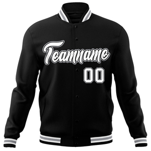 Customize Wholesale Mens Blank Winter Coats Letterman Team <b>Plain</b> <b>Varsity</b> Plus Size <b>Jackets</b> Front Custom Printed Designs for - Product Image 3