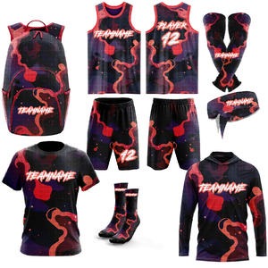 Sublimación personalizada mejor uniforme bordado último baloncesto Jersey baloncesto secado rápido Reversible baloncesto uniforme conjunto - Product Image 1