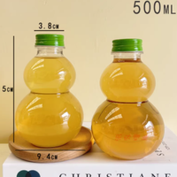 Bouteille transparente gourdes bouteille de boisson en plastique PET 350ml 500ml bouteille de boisson lait thé emballage couvercle à vis fabriqué Vietnam