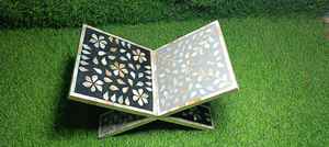 Coran Rahel en incrustation d'os fait main de qualité supérieure avec nacre, cadeau de luxe pour l'Aïd Moubarak, best-seller - Product Image 3