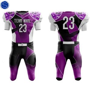 Conjuntos de uniformes de fútbol americano transpirables más demandados al por mayor ropa deportiva de equipo personalizada de alta calidad con servicio OEM - Product Image 4