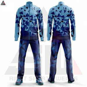 Sublimation Printed Casual Solid Winter Adult Unisex Fleece <b>Tracksuit</b> 100% Cotton <b>White</b> Blue Elastic Waist Plus Size High - Product Image 4