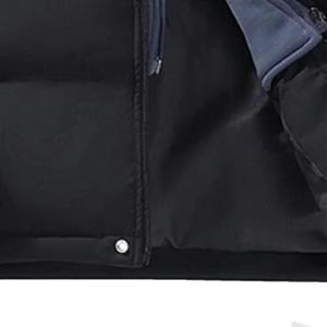 Chaqueta acolchada OEM de alta calidad para hombre, capucha cálida de invierno de talla grande, chaqueta de plumón con cremallera completa para exteriores, logotipo personalizado - Product Image 6