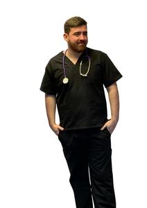 Ensemble de gommages à col en V Wonderwork pour femmes, pantalon médical tricoté et uniforme de femme de chambre - Product Image 6