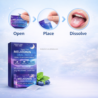 Patch buccal à la mélatonine sans sucre, aide au sommeil, haleine fraîche, améliore l'odeur buccale, patch buccal vitaminé, film buccal, complément alimentaire, aide au sommeil