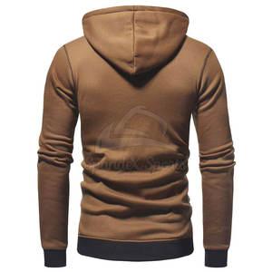 Sweat-shirt à fermeture éclair élégant de haute qualité pour hommes sweat à capuche en coton d'hiver avec motif imprimé manches longues sensation de chaleur prix bon marché en vrac - Product Image 2