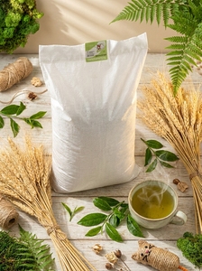 Litière pour chat en blé propre et moelleuse, écologique, parfum thé vert, granulés naturels agglomérants pour chats, hamsters et lapins 70L - Product Image 2