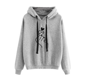 เสื้อฮู้ดผู้หญิงแบบมีซับใน ผ้าฟลีซ ทรงหลวม แขนยาว สีพื้น สวมหัว สตรีทแวร์ เสื้อสเวตเชิ้ต ผ้าฝ้ายระบายอากาศได้ดี ปรับแต่งได้ - Product Image 4