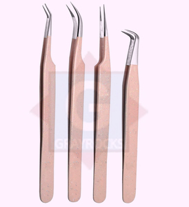 Pince à épiler en acier inoxydable de qualité supérieure extensions de cils de marque privée volume pince à épiler vente en gros - Product Image 4