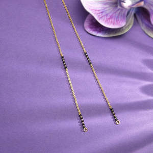 Cadena Mangalsutra de Oro Elegante para Mujer - Joyería Coleccionable Cultural - Product Image 6