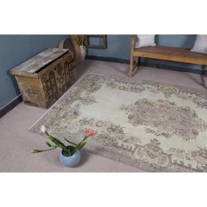Tapis turc vintage 5,2x9,1 pi (159x277 cm), tapis en laine grise - Product Image 5