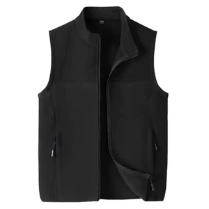Veste Softshell en Polyester Noir pour Hommes en Gros, Gilet en Polaire d'Hiver Personnalisé avec Fonction Imperméable et Coupe-Vent - Product Image 6