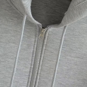 Hommes Boxy Fit Drop Shoulder Zipper Hoodies 100% Coton Polaire Blanc Taille Adulte Hiver Porter Style Unique Hommes Zipper Hoodies - Product Image 6