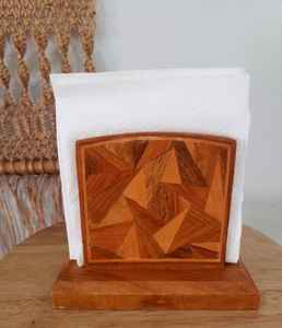 Anneaux de serviette en bois faits à la main de qualité supérieure, design élégant et classique, porte-serviettes décoratif, artisanat SAMI, durables - Product Image 1