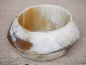 Bracelet en corne de buffle de luxe, fait à la main, taille personnalisée, bracelet en corne de buffle brillant, pour femme, pour mariage, fête - Product Image 3