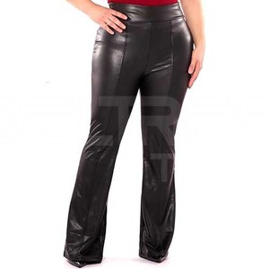 Pantalon en cuir pour femmes haut de gamme Premium grande taille personnalisé décontracté hiver respirant porter de haute qualité nouveau prix de gros - Product Image 3