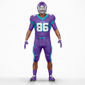 Custom Solid Red American & Rugby <b>Football</b> Jersey & Shorts Breathable Plus Size Printed Sublimated Polyester Uniform - Product Image 6